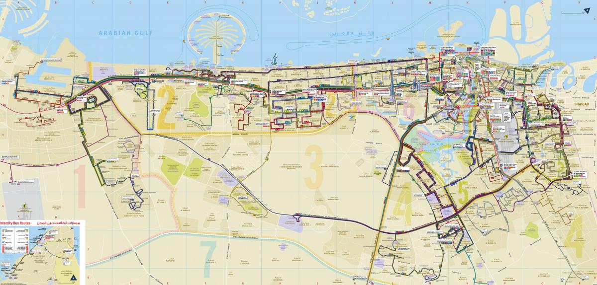 خريطة محطة حافلات دبي